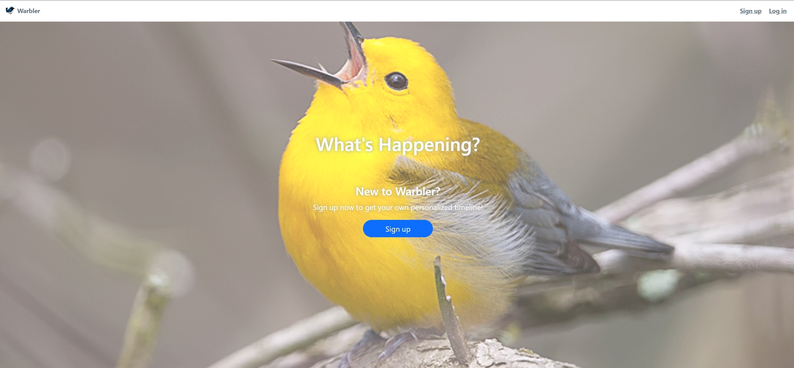 warbler-homepage